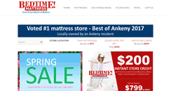 Desktop Screenshot of bedtimemattress.com